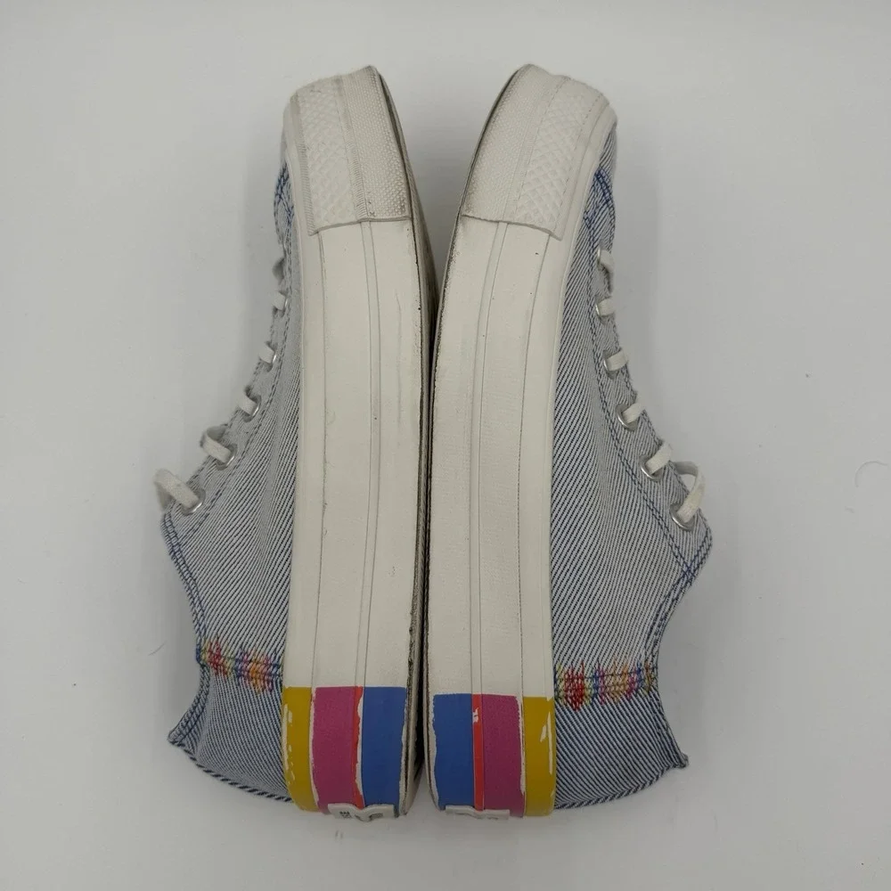 Converse Chuck Taylor All Star Lift Low Top Rainbow Ozone Sneakers Womens 9.5